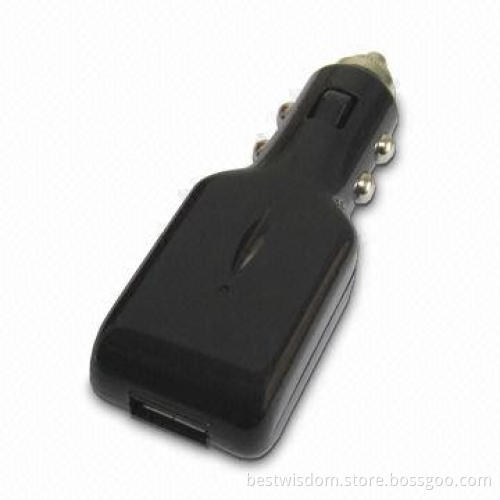 USB Car Charger with 5V DC Output Voltage and 300 to 800mA Charging Rate